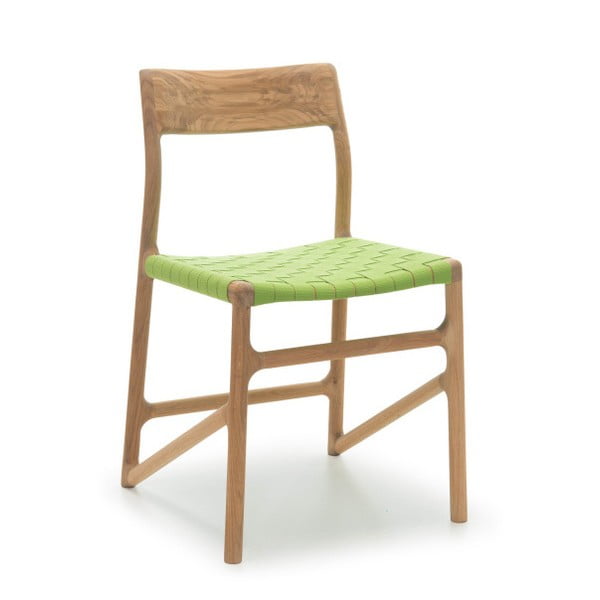 Židle Fawn Natural Gazzda, zelená