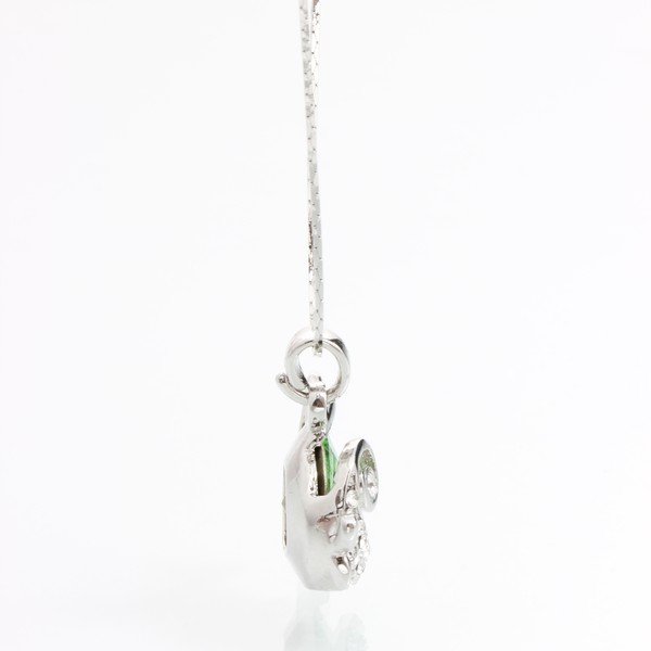 Колие с елементи Сваровски, зелена риба - Laura Bruni-image-1