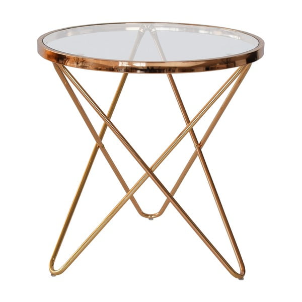 Skleněný odkládací stolek RGE Melissa, Ø54,5 cm