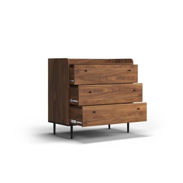 Нисък скрин в орех 90x90 cm Ely - Cosmopolitan Design-image-4