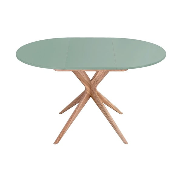 Кръгла сгъваема трапезна маса с допълнителна плоча ø 90 cm Jubi – Ragaba-image-1