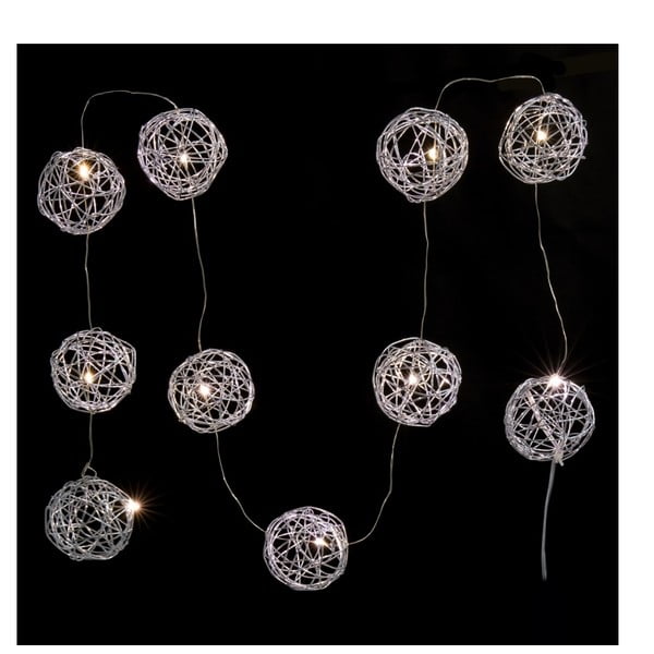 Декоративна LED светлинна верига в сребристо Unimasa Гирлянд, дължина 2 м - Casa Selección