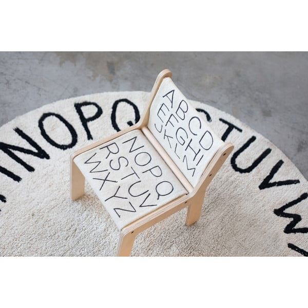 Детски стол в бежов и естествен цвят ABC – Lorena Canals-image-4