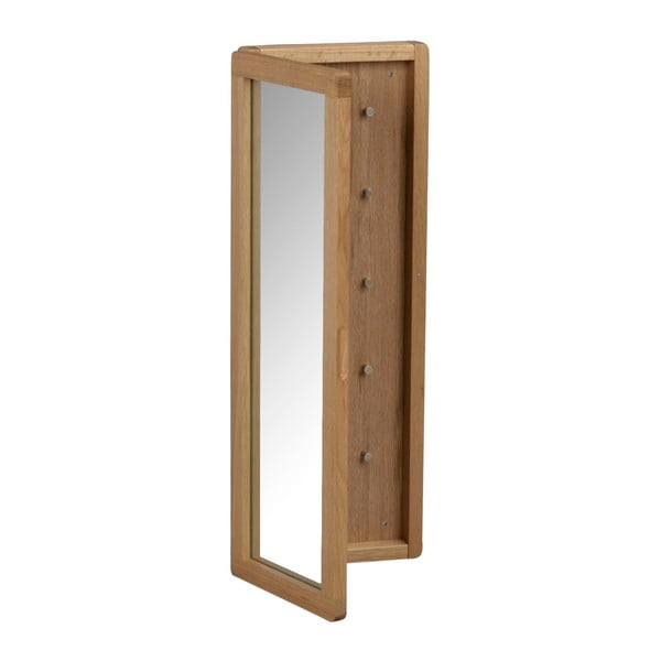 Огледален шкаф за ключове от естествен дъб Metro - Rowico
