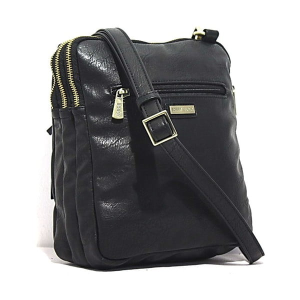 Чанта за рамо - черна, 22x26 cm - Bobby Black