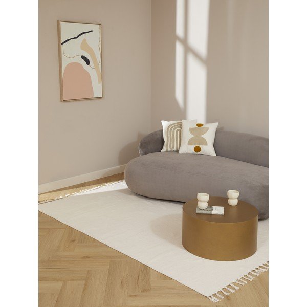 Бял килим 300x200 cm Agneta - Westwing Collection-image-1