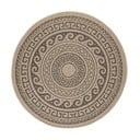 Черно-бежов кръгъл външен килим ø 120 cm Comilla – Ayyildiz Carpets