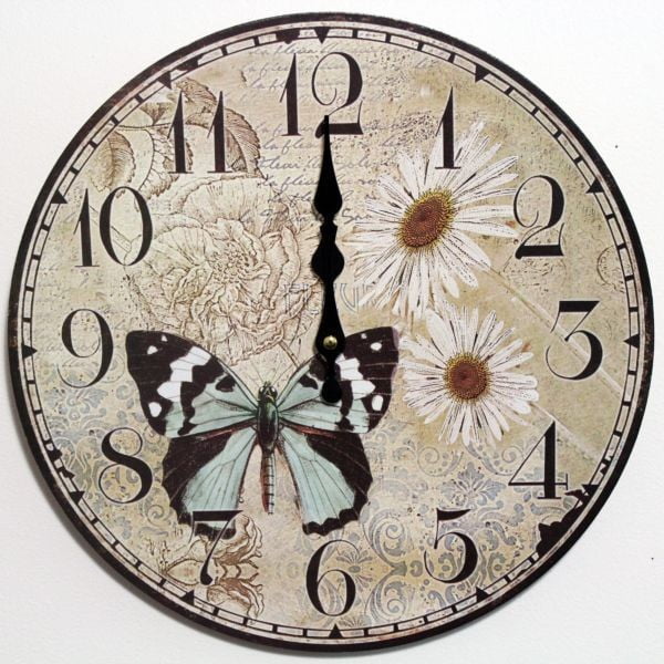 Vintage hodiny Motýl