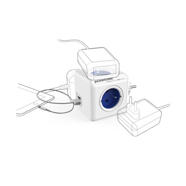 Извод за контакт 12 cm PowerCube Original USB – Cubenest-image-2