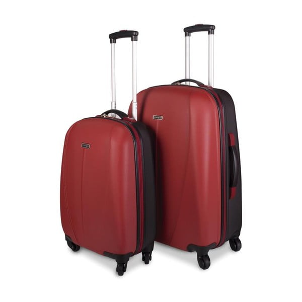 Sada 2 červených cestovních kufrů Tempo