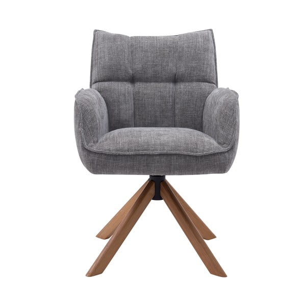 Сиви тапицирани трапезни столове в комплект 2 бр. Marilla – Unique Furniture-image-3