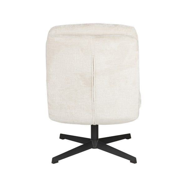 Кремаво въртящо се кресло Kai – White Label-image-4