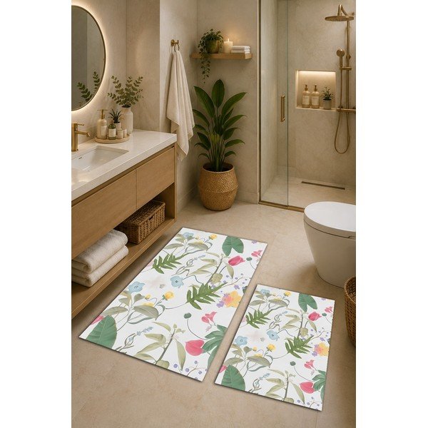 Килими за баня в комплект 2 бр. 60x100 cm Floral – Mila Home-image-1