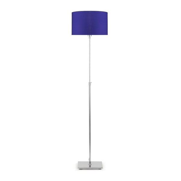 Сива свободностояща лампа с лилав абажур Bonn - Citylights