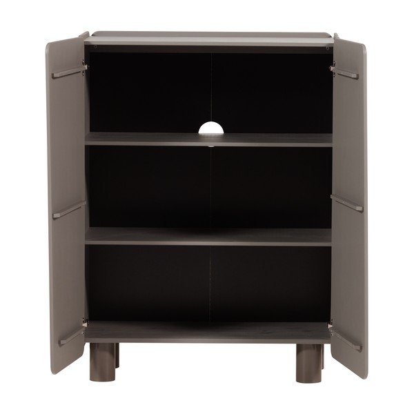 Кафяво шкафче от масивен бор 100x135x45 cm Root – WOOOD-image-4