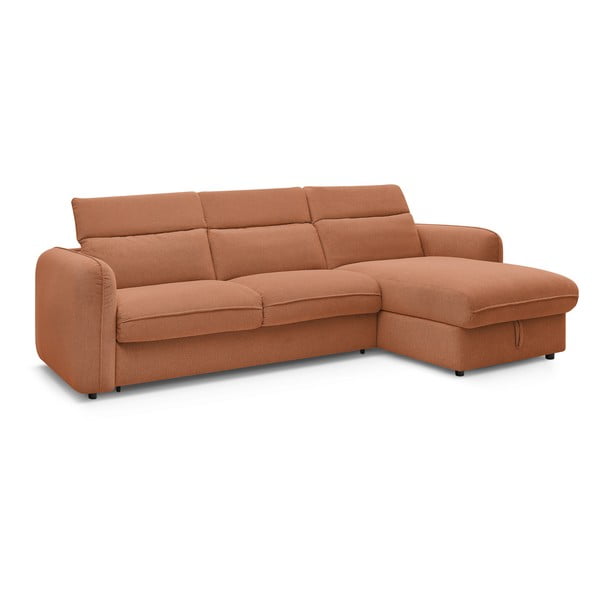 Оранжев разтегателен ъглов диван (променлив) Achille – Bobochic Paris-image-4