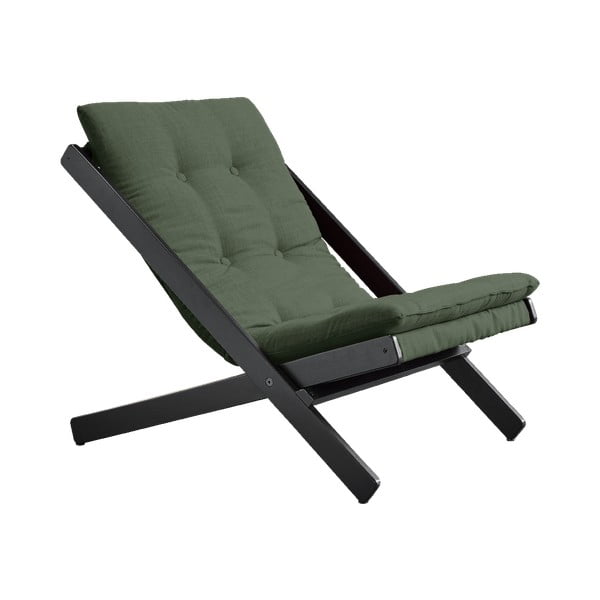 Сгъваем стол Черен/маслиненозелен Boogie - Karup Design