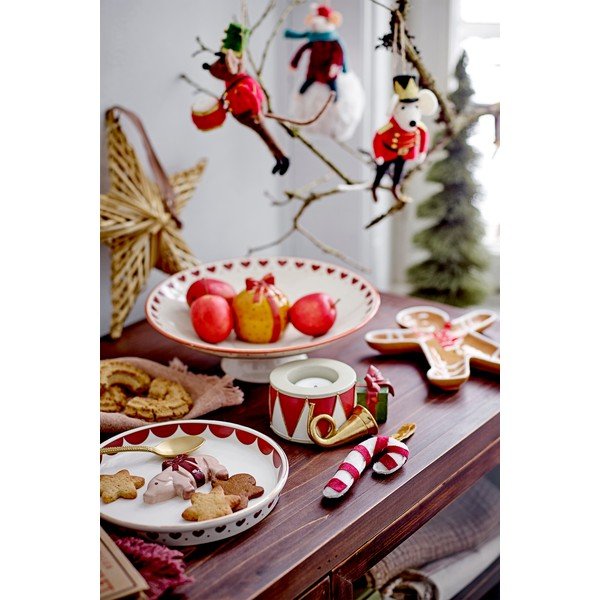 Кремава глинена купичка с коледен мотив Jolly – Bloomingville-image-1