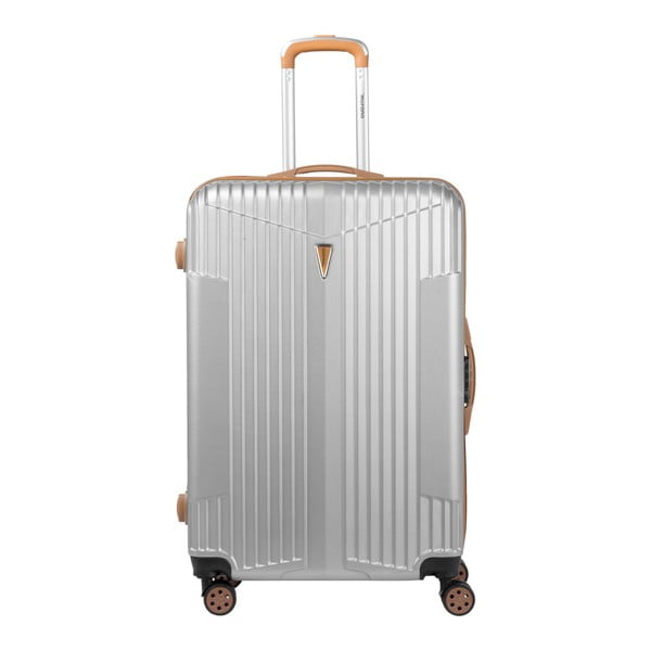 Bílý kufr na kolečkách Murano Europa