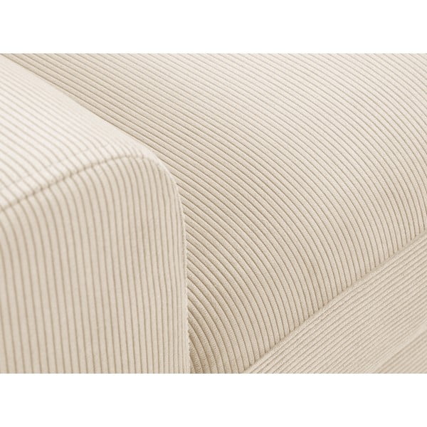 Бежов велурен разтегателен диван , десен ъгъл Moghan - Micadoni Home-image-1