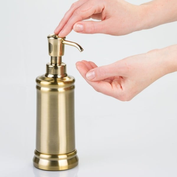 Дозатор за сапун от неръждаема стомана в златисто Sutton - iDesign-image-1