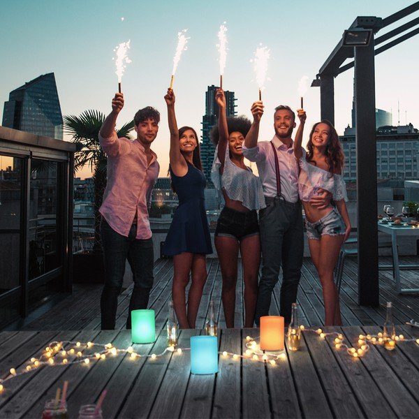 Бяла LED настолна лампа (височина 15 cm) Ceppo – Fischer & Honsel-image-1