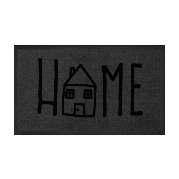 Изтривалка за врата Сива къща, 45 x 75 cm - Hanse Home