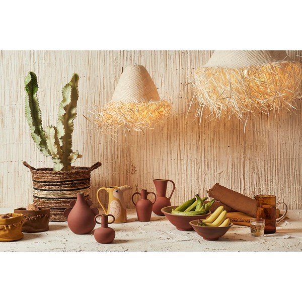 Кремава висяща лампа ø 50 cm Palmeraie - Côté Table-image-1