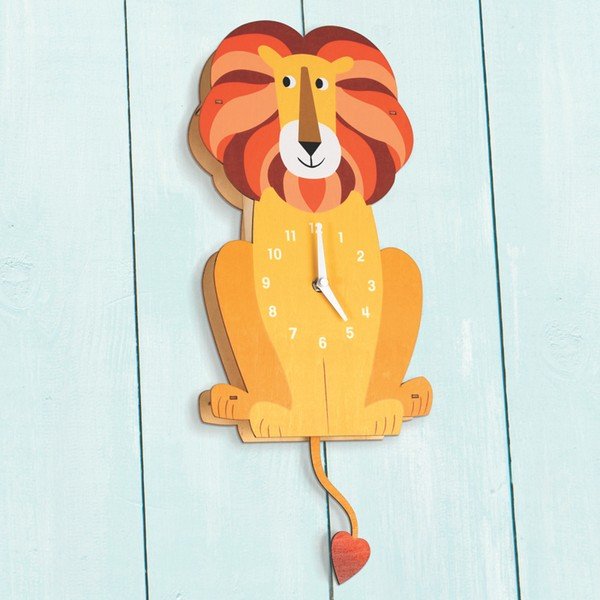 Dřevěné hodiny Rex London Charlie The Lion-image-1
