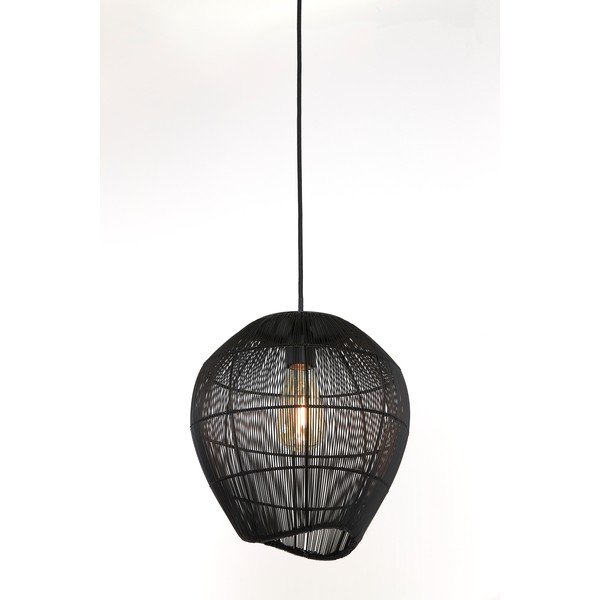 Черна лампа за таван ø 28 cm Yumi - Light & Living-image-3