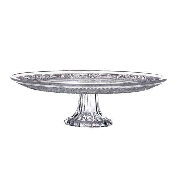 Skleněný stojan na dort Unimasa Romance, ⌀ 22,5 cm