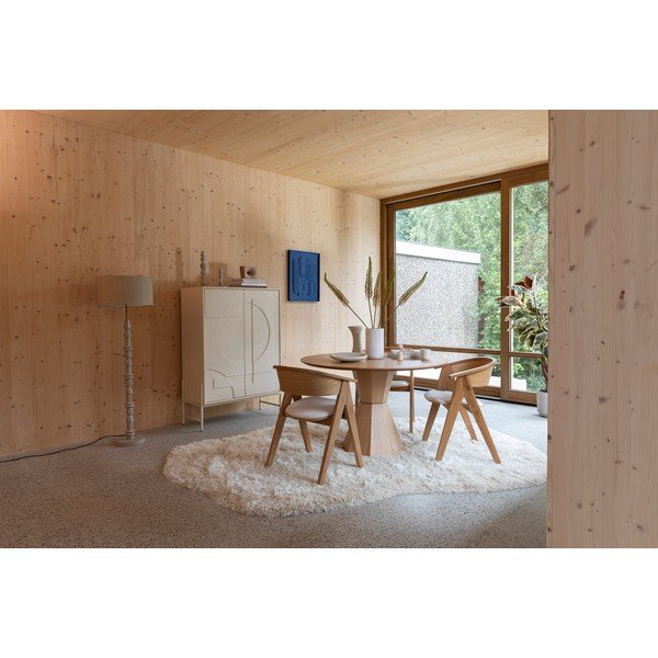 Кръгла трапезна маса от декор от дъб  ø 120 cm Lotus – Zuiver-image-3