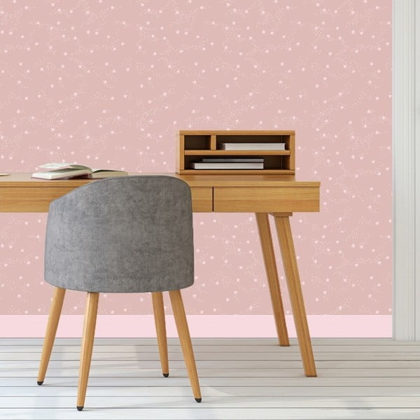Růžová tapeta do dětského pokoje Art For Kids Constellation, 48 x 1000 cm-image-1