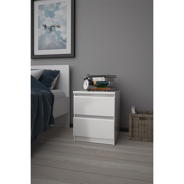 Бяло нощно шкафче Naia - Tvilum-image-1