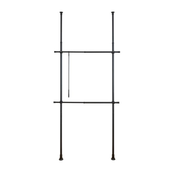 Черна метална телескопична стойка за дрехи Herkules – Wenko-image-3