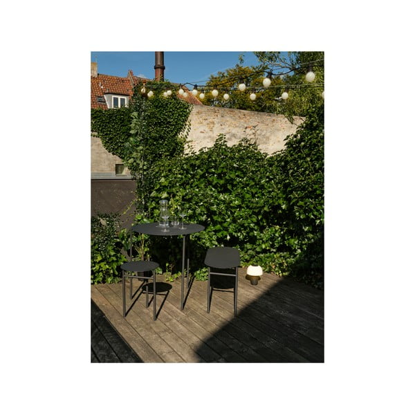 Черна градинска пейка метална Disc – Zone-image-4