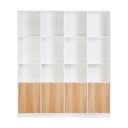 Бял шкаф за книги от дъб 176x199 cm Mistral - Hammel Furniture