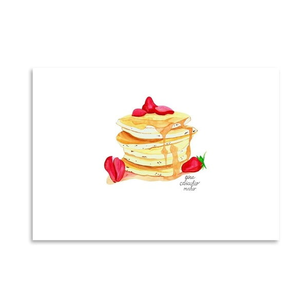 Autorský plakát Pancakes, 30x42 cm