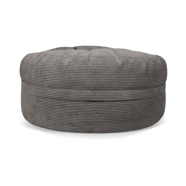 Черен пуф от рипсено кадифе Roll 105 – SLOWDOWN-image-4