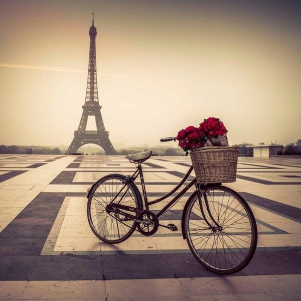Obraz DecoMalta Bike In Paris, 55 x 55 cm