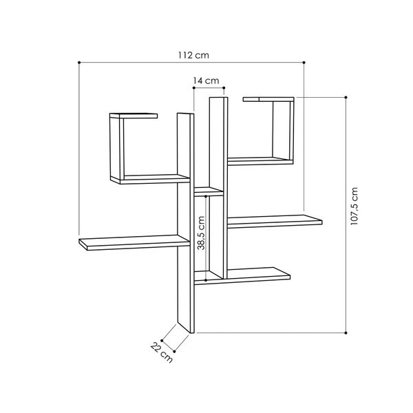 Жълт рафт за стена Research - Homitis-image-2