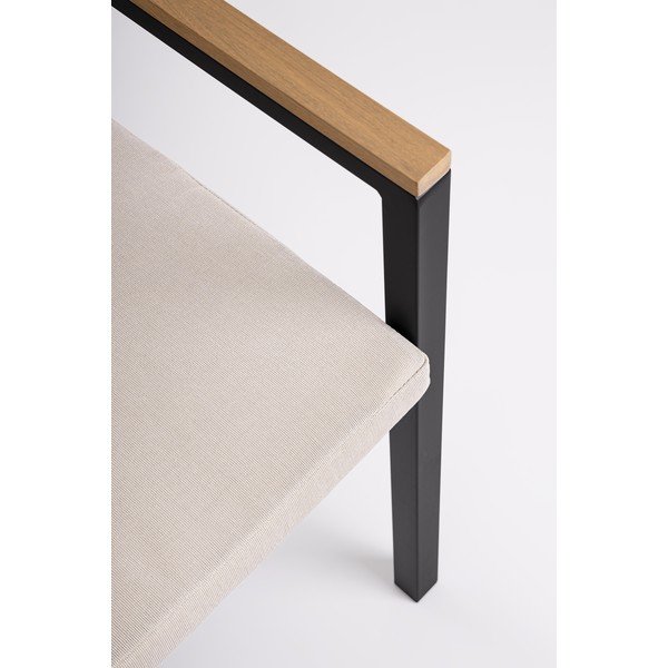 Антрацитен метален градински стол Henna – Bizzotto-image-4