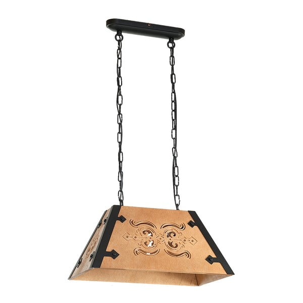 Таванна лампа с дървени детайли Bara II Dos - Glimte