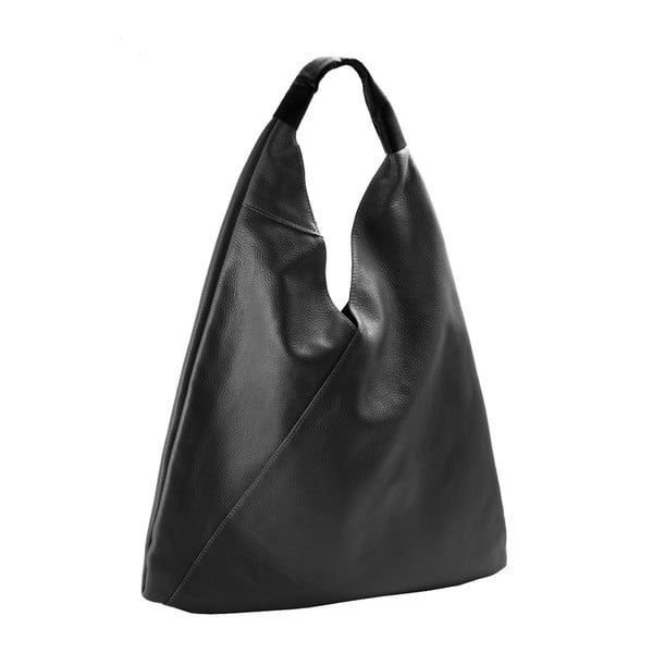 Černá kabelka z pravé kůže Andrea Cardone Manna
