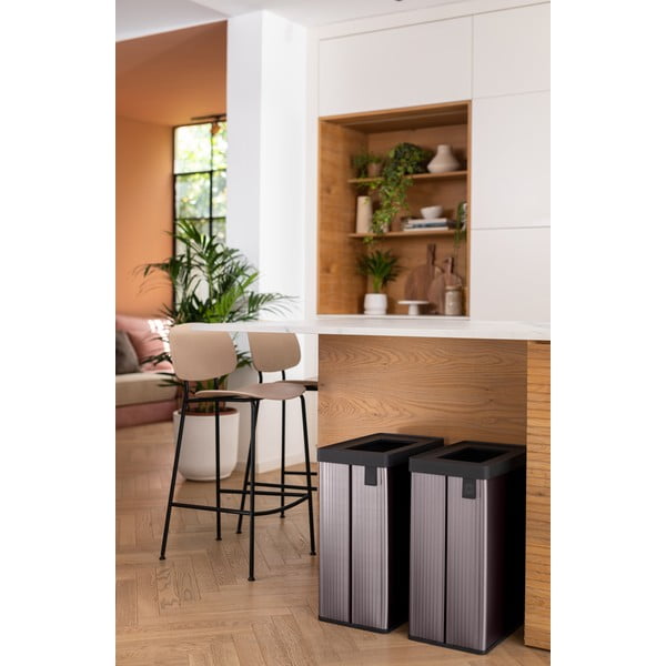 Розово кошче за боклук за рециклиране от рециклирана пластмаса 54 l Verto Recycle – Curver-image-3