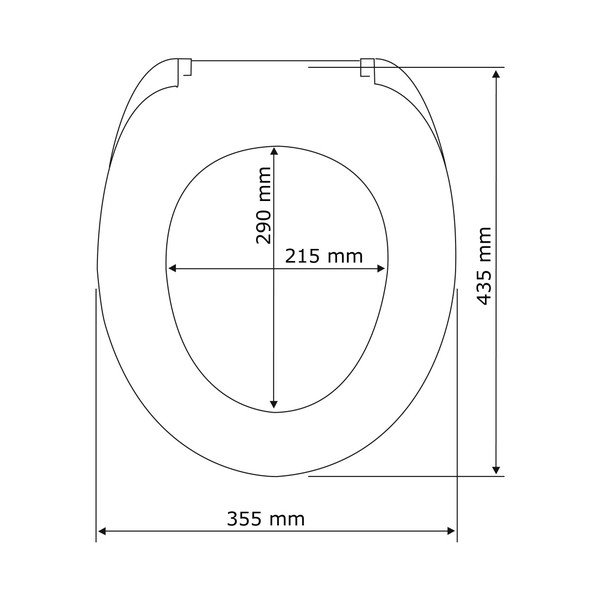 Бяла тоалетна седалка с лесно затваряне , 44 x 37 cm Santana - Wenko-image-4