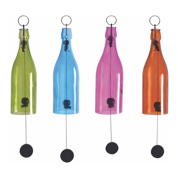 Комплект от 4 висящи камбанки в различни цветове - Esschert Design