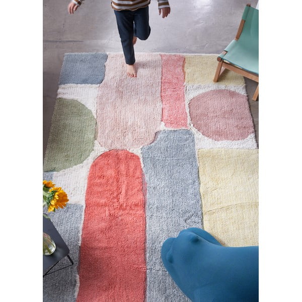 Вълнен ръчно изработен детски килим подходящ за пране 170x240 cm Abstract – Lorena Canals-image-3