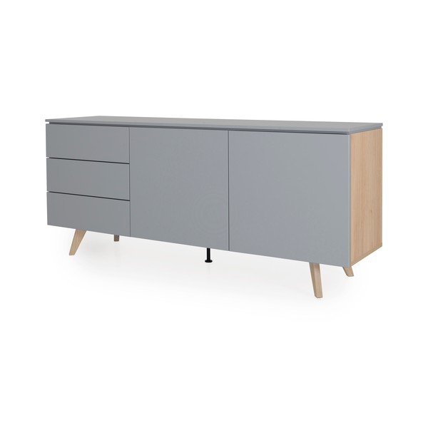 Сив скрин с чекмеджета , ширина 180 cm Plain - Tenzo-image-1