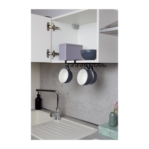 Черна двуредова стойка за 8 чаши - Wenko-image-2